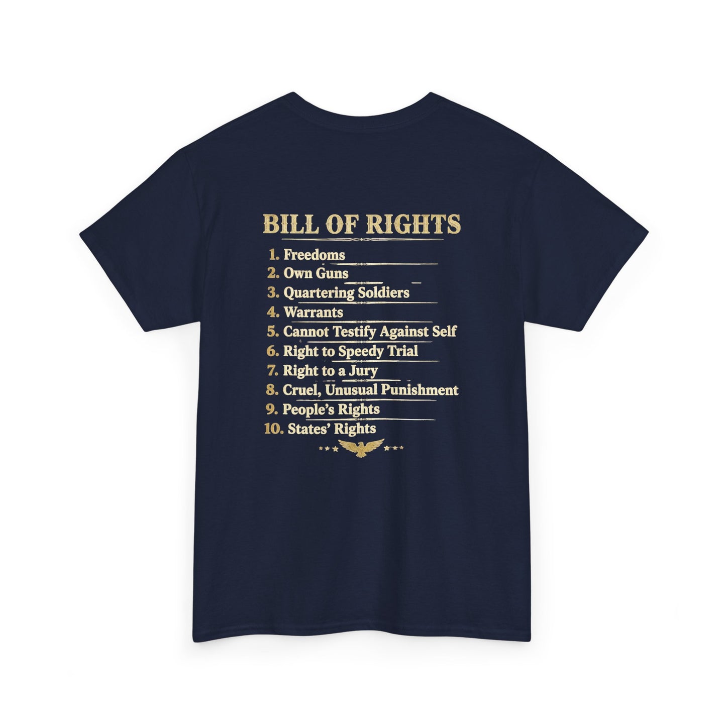 Bill of Rights T-Shirt — Navy